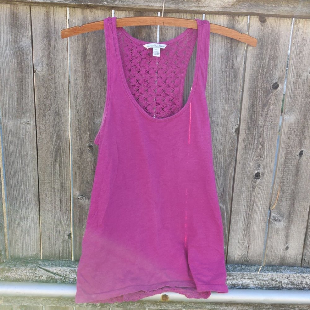American Eagle Outffitters Womens Pink Tie Dye Tank Top Size Small P